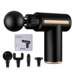 Kit completo da pistola de massagem elétrica com acessórios para relaxamento muscular e recuperação rápida. pistola massageadora portátil alívio da dor muscular massagem pós-treino recuperação muscular rápida pistola de massagem elétrica equipamento para relaxamento muscular massagem em casa com pistola tratamento para dores nas costas promoção pistola massageadora compre 1 leve 2 pistola de massagem